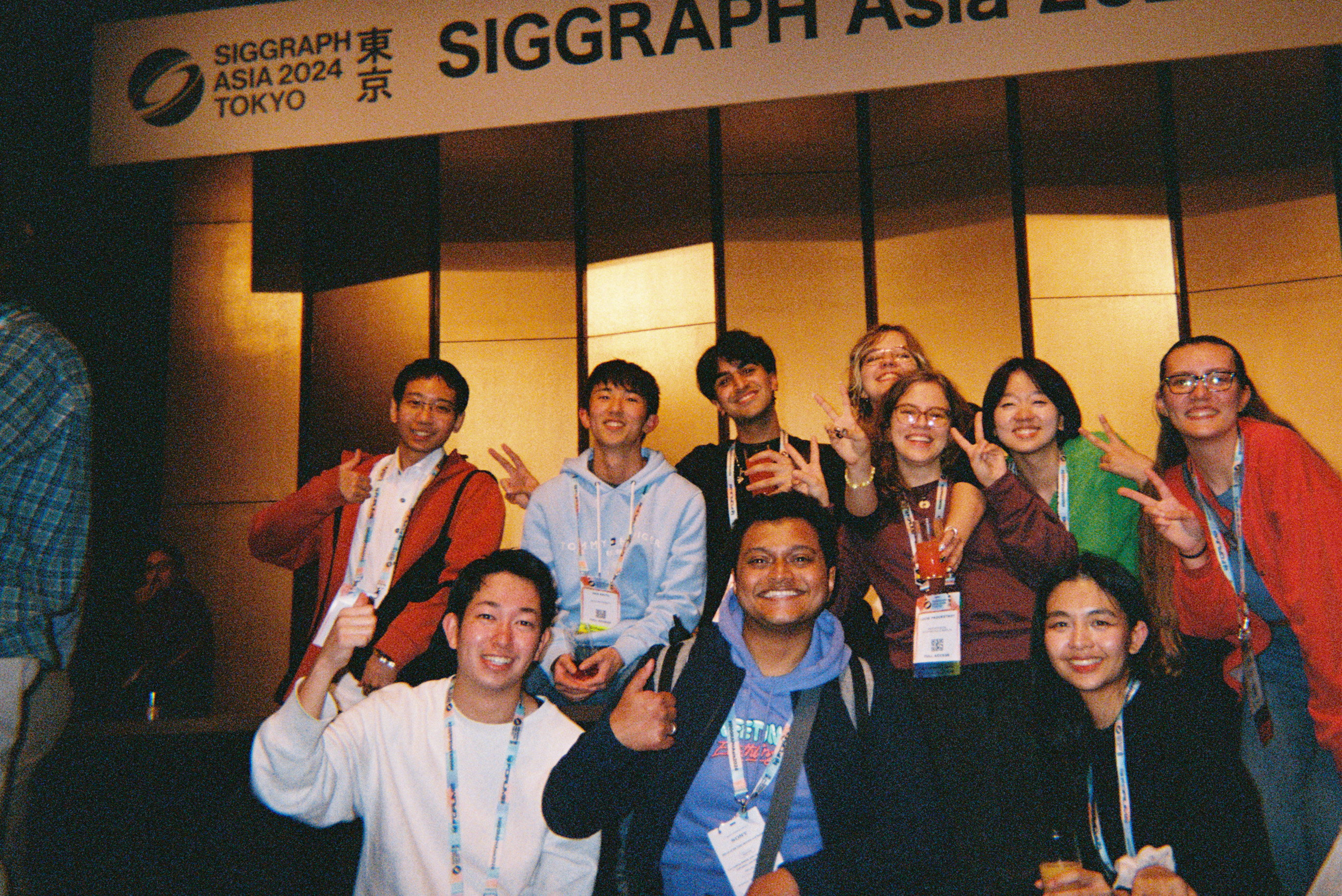 Pranav at SIGGRAPH 2024 with badge and lanyard