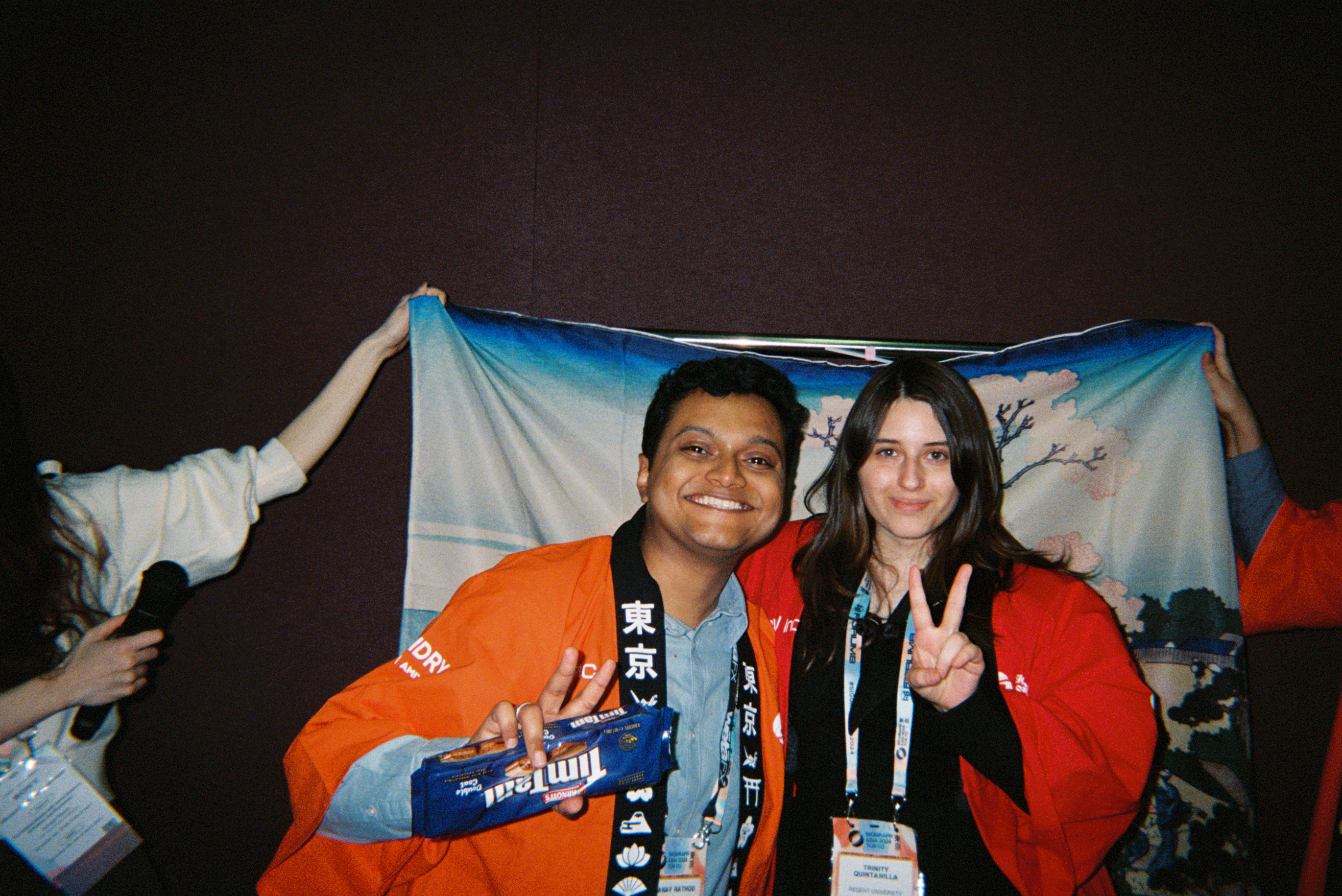 Pranav with Team Leader Trinity at SIGGRAPH Asia 2024