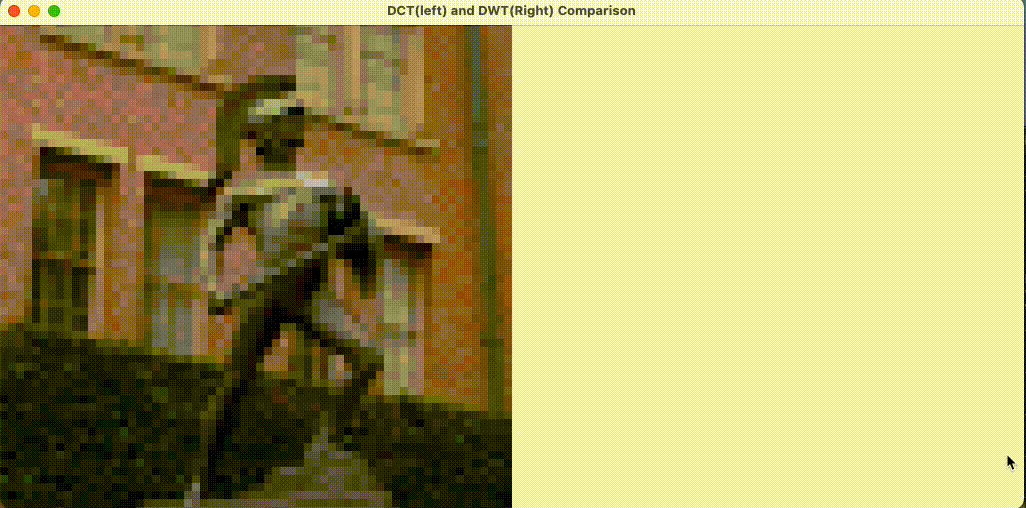 DCT vs DWT Animation